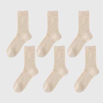 Anna-Kaci Women's Summer Ribbed Ankle Socks 6Pk