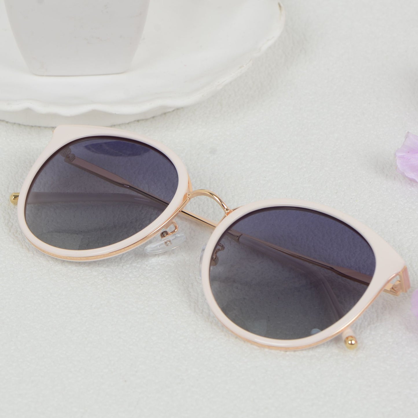 Anna-Kaci Elegant Round Women's Polarized Sunglasses UV400 Protection