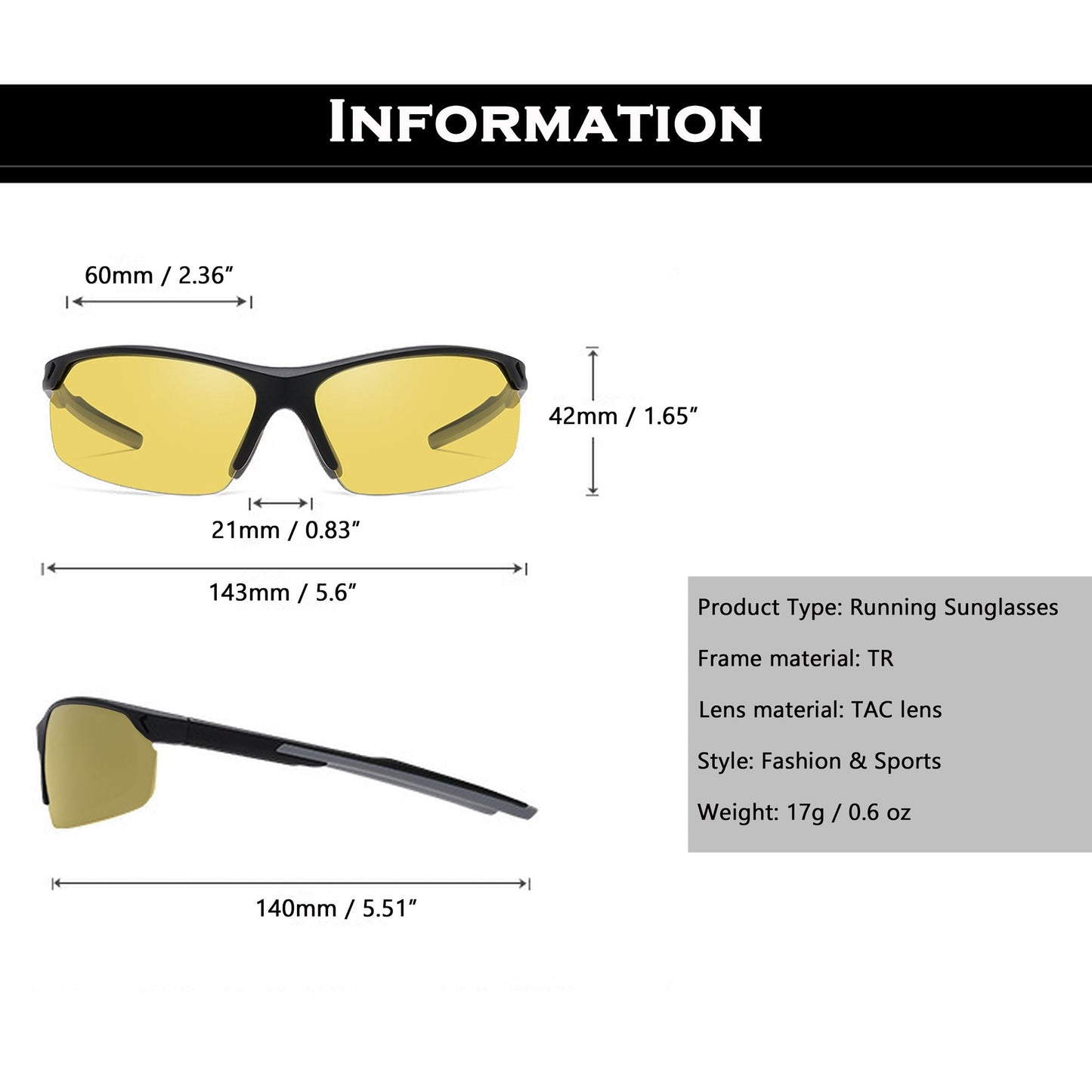 Anna-Kaci Active Women's Stylish Sports Running Sunglasses Polarized UV400 Protection