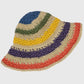 Anna-Kaci Women's Vibrant Multicolored Crochet Bucket Hat
