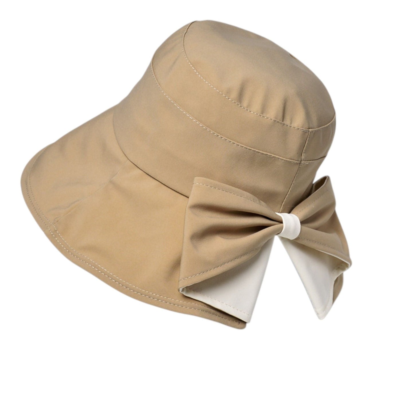 Anna-Kaci Wide Brim Bucket Hat Back Bow Detail for Sun Protection and Stylish Summer Looks