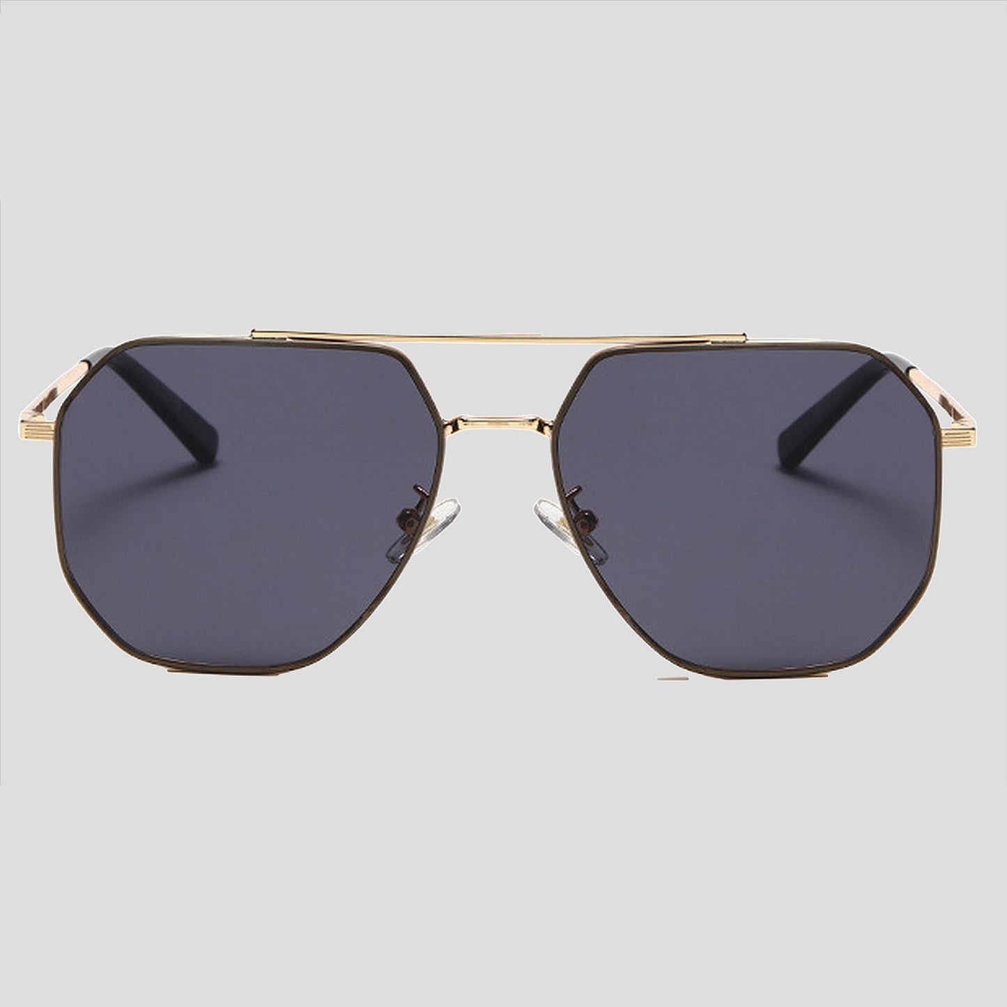 Anna-Kaci Women's Rimmed Hexagonal Polarized Aviator Sunglasses UV400 Protection