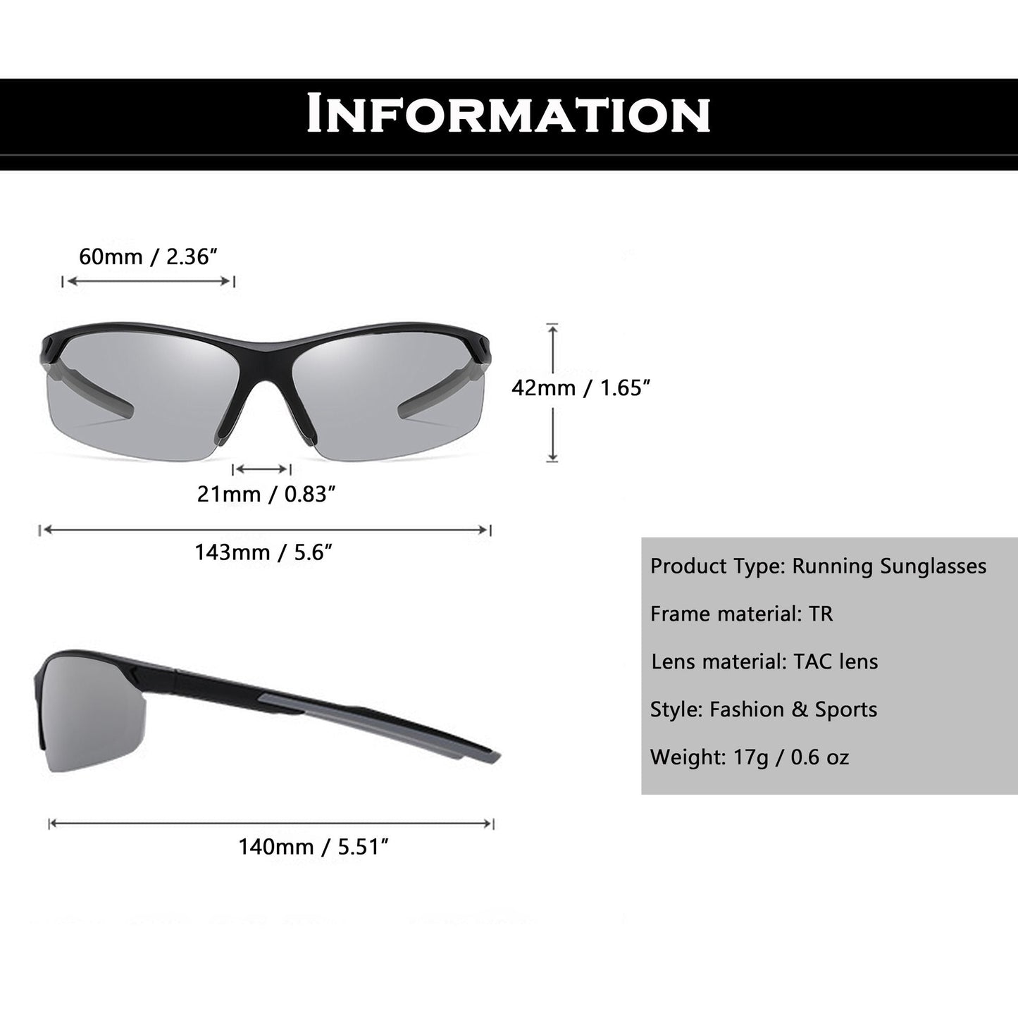 Anna-Kaci Active Women's Stylish Sports Running Sunglasses Polarized UV400 Protection