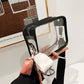 Anna-Kaci Women's Chic Transparent Crossbody & Messenger Bags with Decorative Scarf