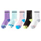 Anna-Kaci 5 Pairs Women's Mid-Crew Sport Socks Cushioned Arch Support Breathable Athletic Fit with Elastic Cuff