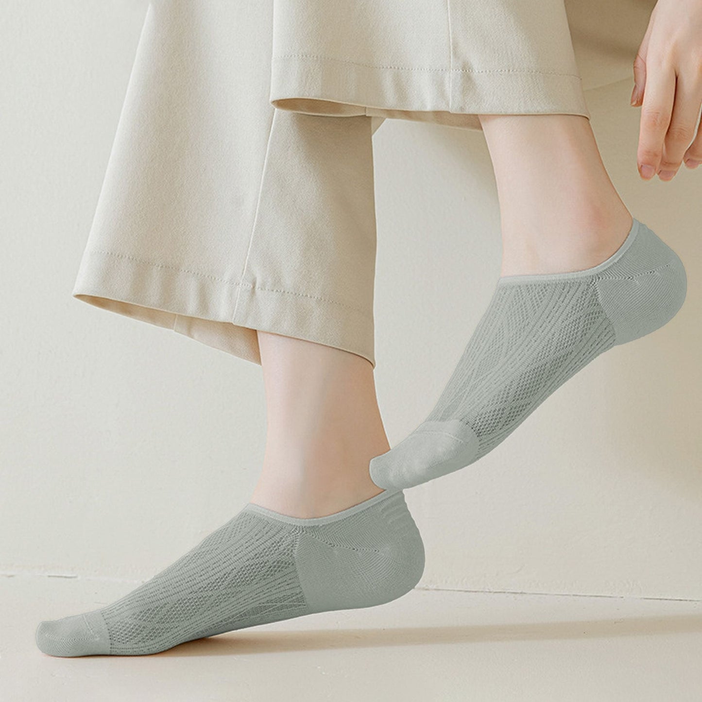 Anna-Kaci Women's Invisible No-Show Liner Socks 6Pk