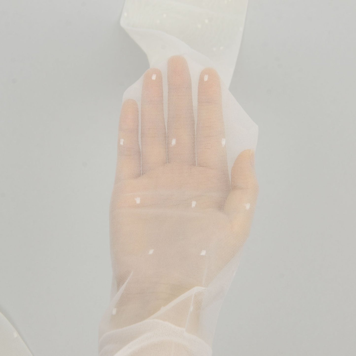 Anna-Kaci Women's Sheer Black Tights with Allover Polka Dot Pattern and Reinforced Toe Detail