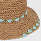 Anna-Kaci Women's Flower Embellishments Sun Hats Charming Crocheted Straw
