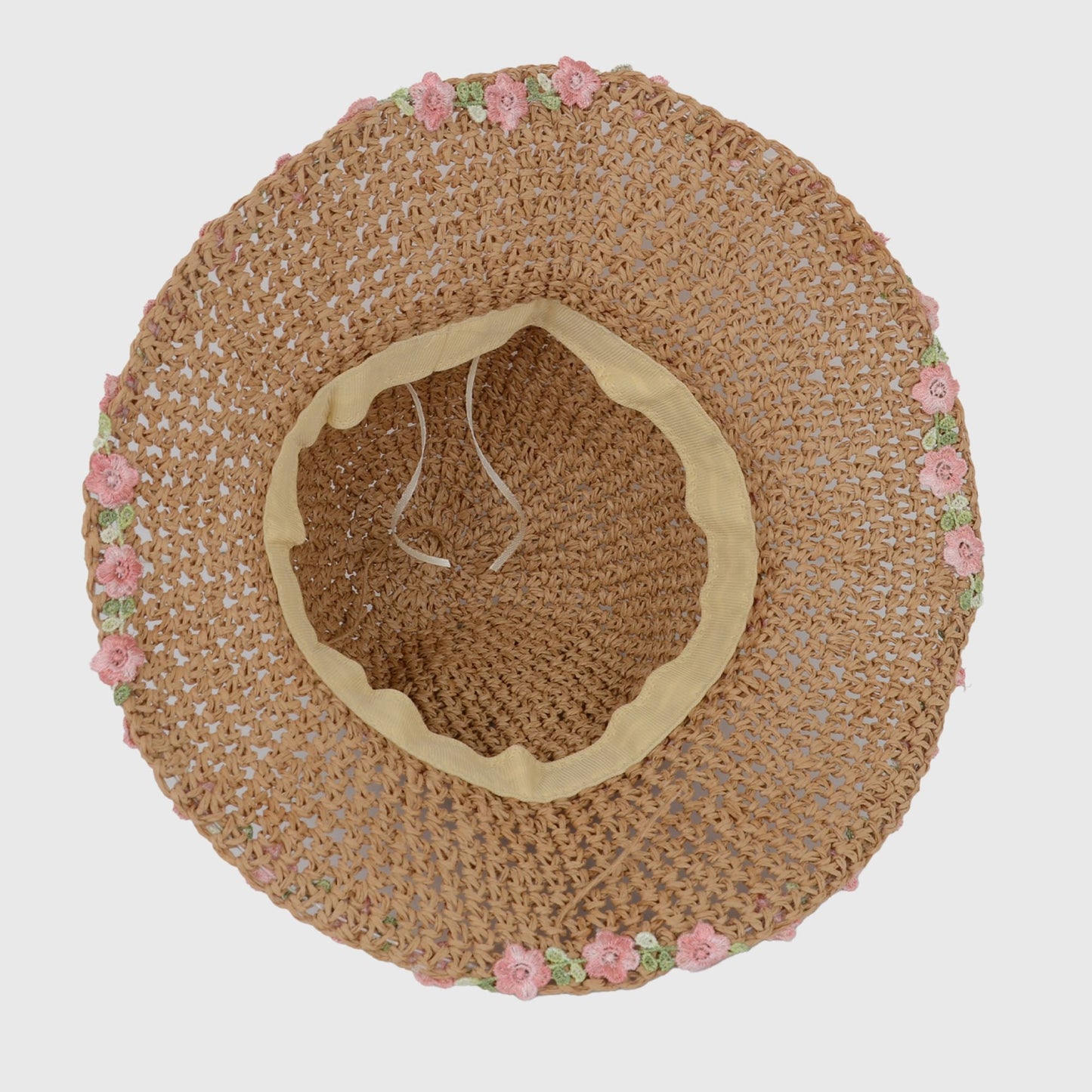 Anna-Kaci Women's Flower Embellishments Sun Hats Charming Crocheted Straw