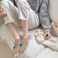Anna-Kaci Women's Summer Colorful Heart-Printed No-Show Socks 6pk