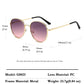Anna-Kaci Elegant Gold - Rimmed Round Women's Polarized Sunglasses UV400 Protection