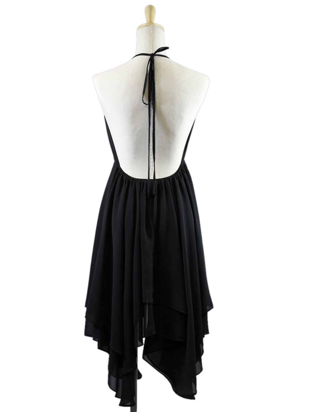 Anna-Kaci Tiered Halter Dress With Multiple Layers And Center Chest Cut Out - ALILANG.COM