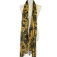Gentle Fawn Arista Brown Butterscotch Print Twisted Fringed Fashion Scarf - ALILANG.COM