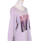 Basil And Lola NYC Three Quarter Sleeve Inside Out Two Tone Scoop Neck Sweater - ALILANG.COM