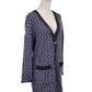 Very J Button Up Knitted Long Sleeved Oversized Cardigan With Faux Leather Trim - ALILANG.COM