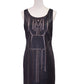 Gentle Fawn Faux Leather Sleeveless Dress With Laser Cutout Design Pink Lining - ALILANG.COM