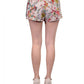 Joyce Clothing Lisa Printed Double Crepe Loose Fitted Shorts With Black Trimming