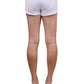 YMI Jeans White Denim Distressed Cutoff Summer Shorts With Frayed Hem