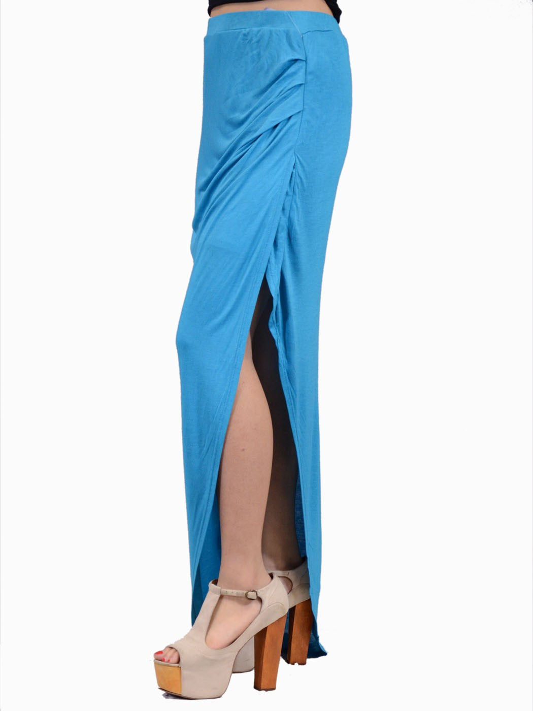 Gentle Fawn Brand Lavish High Side Slit Tulip Style Long Maxi Skirt - ALILANG.COM