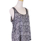 Gentle Fawn Brand Glass Tribal Print Inspired Cage Back Studded Tank Top - ALILANG.COM
