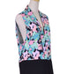 Gentle Fawn Brand Rochester Mint Watercolor Abstract Floral Art Vest with Lapel - ALILANG.COM