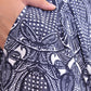 Gentle Fawn Brand Etoile Blue White Tribal Inspired Print Casual Summer Shorts - ALILANG.COM