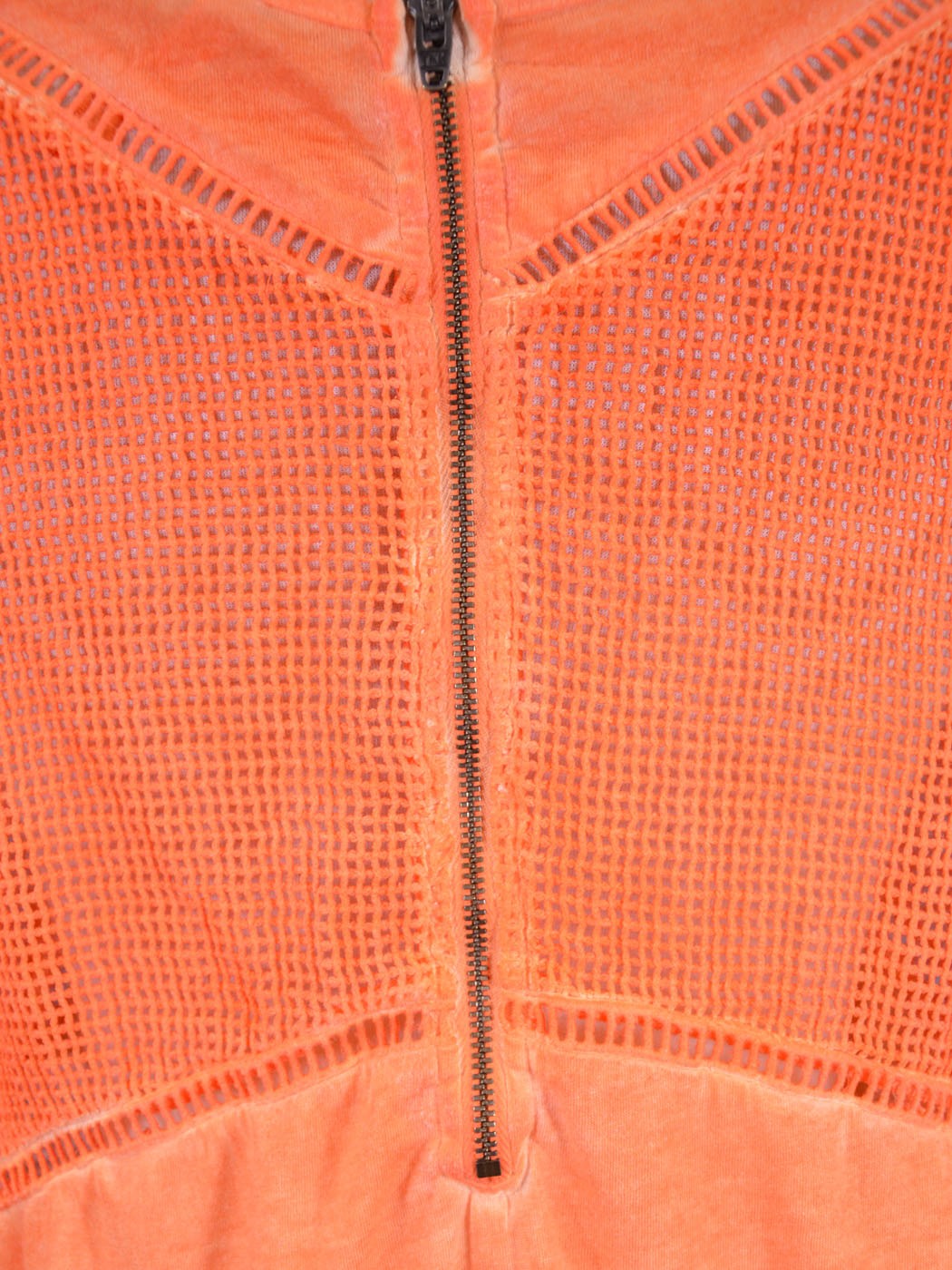 Gentle Fawn Brand Eames Tangerine Crochet Caged Sides Zipper Triangle Tank Top - ALILANG.COM