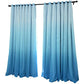 Dodolly Blackout Curtains, Double Layers Hollow Out Stars Window Curtains Gradient Curtains, 2 in 1 Fabric and Gauze Window Curtains Panel, Set of 2, W42xL63 Inch (Blue, 42Wx63L)