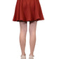 Lush Fall Retro Inspired Flirty Textured Knit High Waist Mini Skater Skirt - ALILANG.COM