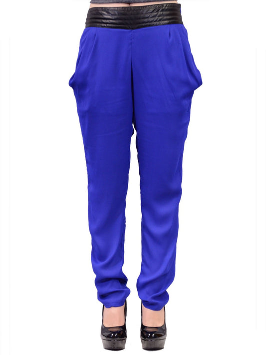 Anna-Kaci Harem Urban Inspired High Waist Banded Pocket Trouser Pants - ALILANG.COM