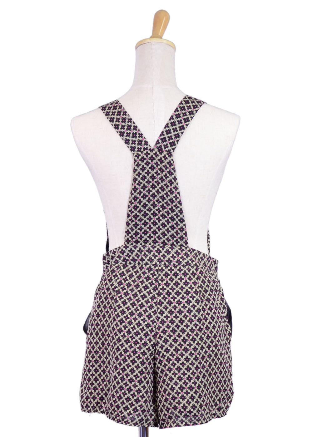 Oxford Circus Contemporary Abstract Print Two Pockets Romper Overall - ALILANG.COM