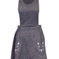 En Creme Lovely Feminine Feline Kitty Cat Pockets Knit Overall Tank Dress - ALILANG.COM