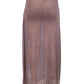 Zinga Glam Holiday Sexy Hot Pants Shimmer Deep Slits Knit Long Maxi Skirt