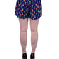 Blu Pepper Fun Tropical All Over Pineapple Print Elastic Waist Woven Shorts