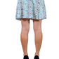 Anna-Kaci Charming Flirty Floral Print Elastic Waist Woven Circle Skirt