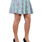 Anna-Kaci Charming Flirty Floral Print Elastic Waist Woven Circle Skirt