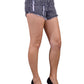 Double Zero Grungy Gal Funk Destroyed Denim Crinkle Button Fly Mini Shorts