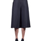 Lush Lady Chic Structured Pleated Midi Length Wide Legs Karate Pants Trousers