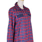 En Creme Brand Blue and Red Faux Sherling Lining Checkered Plaid Jacket