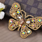 Topaz Butterfly Insect Brooch Pin
