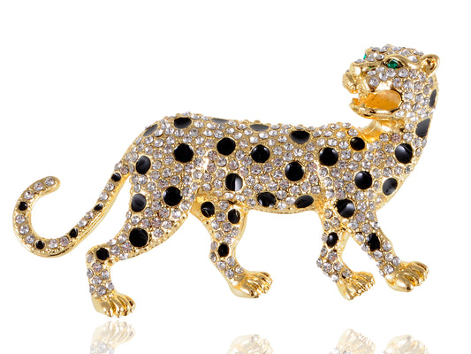 Wild Safari Cheetah Leopard Cat Pin Brooch