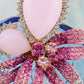 Swarovski Crystal Fuchsia Pink Empress Lily Orchid Flower Pin Brooch
