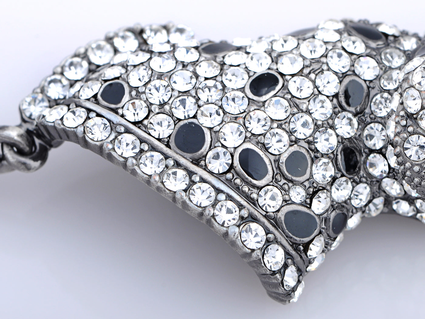 Swarovski Crystal Dazzle Element Leopard King Crown Pin Brooch