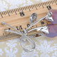 Swarovski Crystal Purple Heart Flower Wedding Prom Corsage Brooch Pin