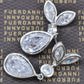Swarovski Crystal Element Silver Colored Gems Teardrop Leaf Dangle Earring