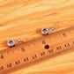 Swarovski Crystal Element Silver Colored Circle Fish Hook Dangle Earrings