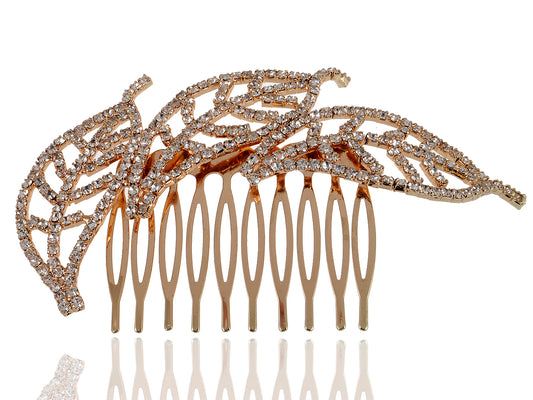 Leaf Trio Jewelry Hair Clip Comb