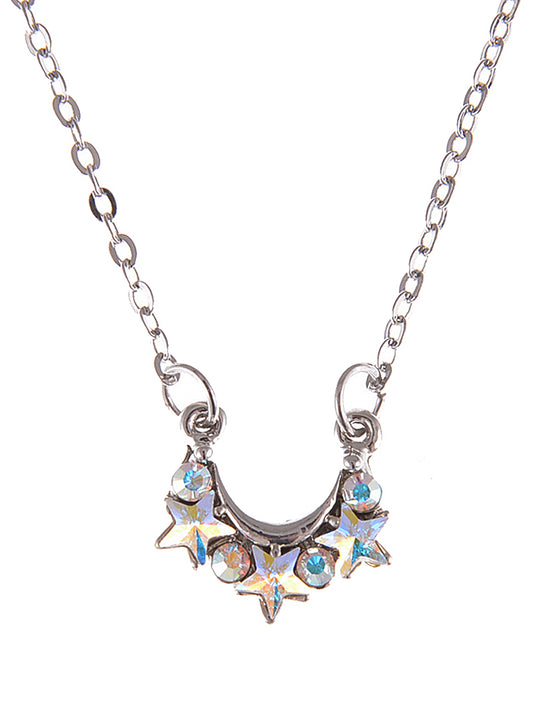 Swarovski Crystal Shooting Star Hot Galaxy Crest Aurora Boreale Pendant Necklace