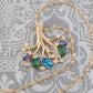 Swarovski Crystal Magical Grandfather Oak Tree Root Pendant Necklace