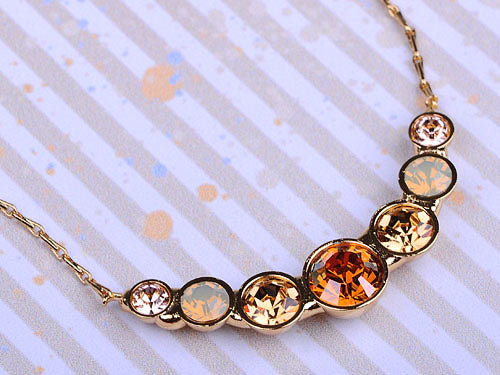Topaz Opal Spotlight Orbs Petite Jewelry Necklace